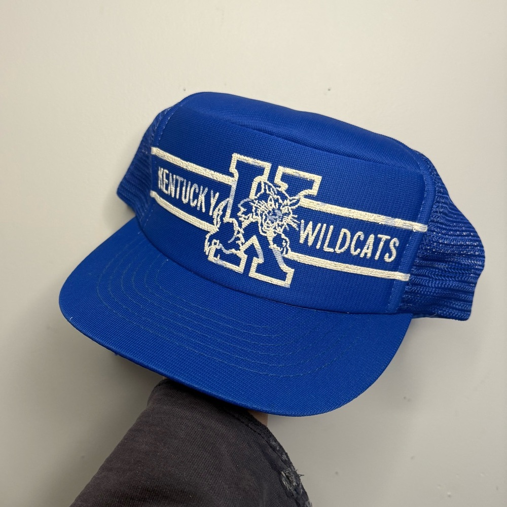 Blue 80’s Kentucky Wildcats Trucker Hat